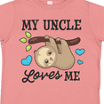 thumbnail image 4 of Inktastic My Uncle Loves Me with Sloth and Hearts Boys or Girls Toddler T-Shirt, 4 of 5