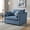 Coast Blue, variant on Roundhill Furniture Wilson Contemporary Upholstered Cuddle Chair, Sunset Rust