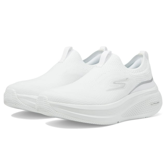 Zapatilla Skechers Go Run Elevate 2.0 Cadena para mujer, color blanco/plateado