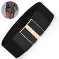 thumbnail image 1 of Womens Wide Belt Elastic Stretch Cinch Waistband Lady Cummerband, 1 of 9