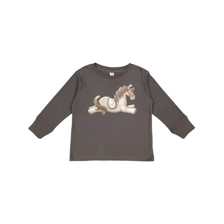 

Inktastic Little Brown Pony Gift Toddler Boy or Toddler Girl Long Sleeve T-Shirt