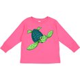 thumbnail image 3 of Inktastic Sea Turtle with Swirls Boys or Girls Long Sleeve Toddler T-Shirt, 3 of 5