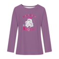 thumbnail image 5 of Pisexur Hauts à Ruban pour Femmes Mode Manches Longues Col Rond Chandails en Molleton Décontractés Sensibilisation au Cancer du Sein Pull Tops Chandails en Molleton Graphiques Inspirants T-Shirts Tops d'Automne pour Femmes, 5 of 5