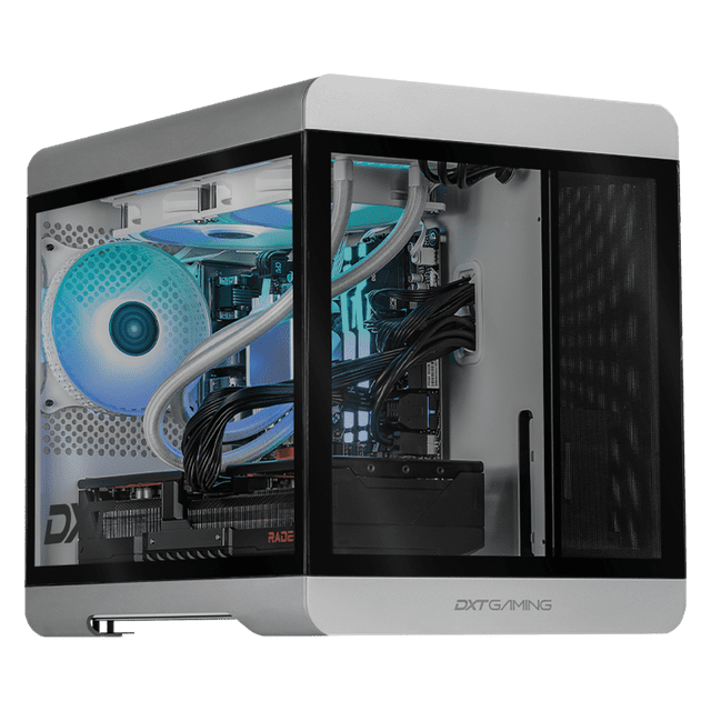 PC Gamer DXT GAMING AMD Radeon RX 9070 XT Ryzen 9 9900X 32GB DDR5 SSD 1TB Sistema Liquido WIFI Silver gaming competitivo y streaming