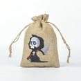 thumbnail image 3 of Halloween Glow In The Dark Drawstring Bag Linen Storage Pouch For Candy Jewelry Perfume Trick Or Party, 3 of 6