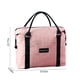 thumbnail image 3 of Bolsa de viaje extensible con manga de trolebús y bolsillo húmedo - Bolsa de mano para mujer de 43x35x15cm - Rosa, azul, negro, gris, 3 of 9