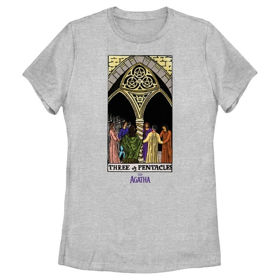 Women's Marvel: Agatha All Along Three Of Pentacles  Graphic T-Shirt