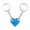 Blue, variant on 2pcs Building Blocks Key Chain Love Couple Keychain Multi-color Creative Key Chain Couple Gift