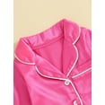 thumbnail image 6 of Bslissey Baby Girls Boys Jumpsuit Pajamas Long Sleeve Button Lapel Rompers Sleepwear Infant Toddler Casual Solid Color One Piece Loungewear 3M 6M 12M 18M 24M, 6 of 9