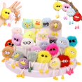 thumbnail image 1 of Llavero de peluche OmyFav para niños, esponjoso, paquete de 24 con 4 diseños, 1 of 8