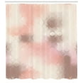 thumbnail image 3 of Ambesonne Peach Shower Curtain, Squares Modern Art, 69"Wx70"L, Umber Coral, 3 of 3