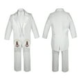 thumbnail image 3 of New Born Baby Boy Teen Christening Formal White Tail Suit Silver Virgin Mary Guadalupe Maria On Stole SM-20, 3 of 4