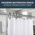 thumbnail image 3 of Evideco Shower Curtain Hooks (Set of 12), 3 of 9