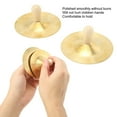 thumbnail image 3 of Lindbes Finger Cymbals 2 Pcs Kid Cymbals Copper Wood Handle Belly Dancing Hand Cymbals Percussion Instrument Toy, 3 of 9