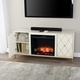 thumbnail image 3 of Marradi Touch Screen Electric Fireplace w/ Media Storage - Cream, 3 of 4