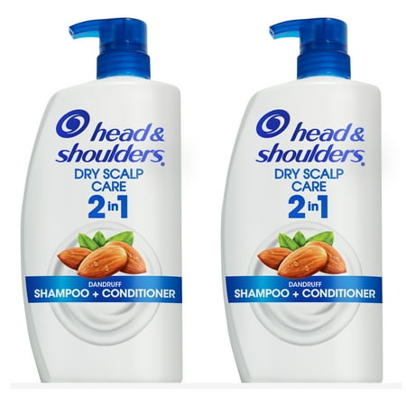 Head & Shoulders 2 in 1 Shampoo Conditioner, Dry Scalp, 32.1 fl oz, 2 Pk
