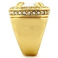 thumbnail image 4 of GIFTS INFINITY Gold Tone Synthetic Clear CZ Stone Mens Rick Ross Hip Hop Style Ring (7), 4 of 4