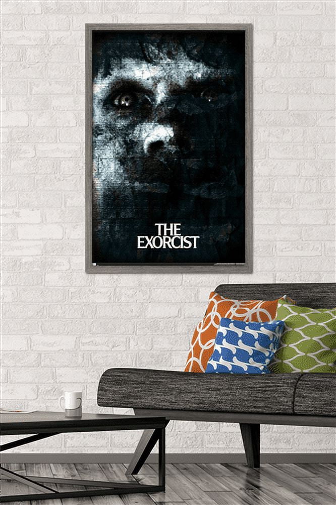 The Exorcist - Face Wall Poster, 22.375" x 34", Framed