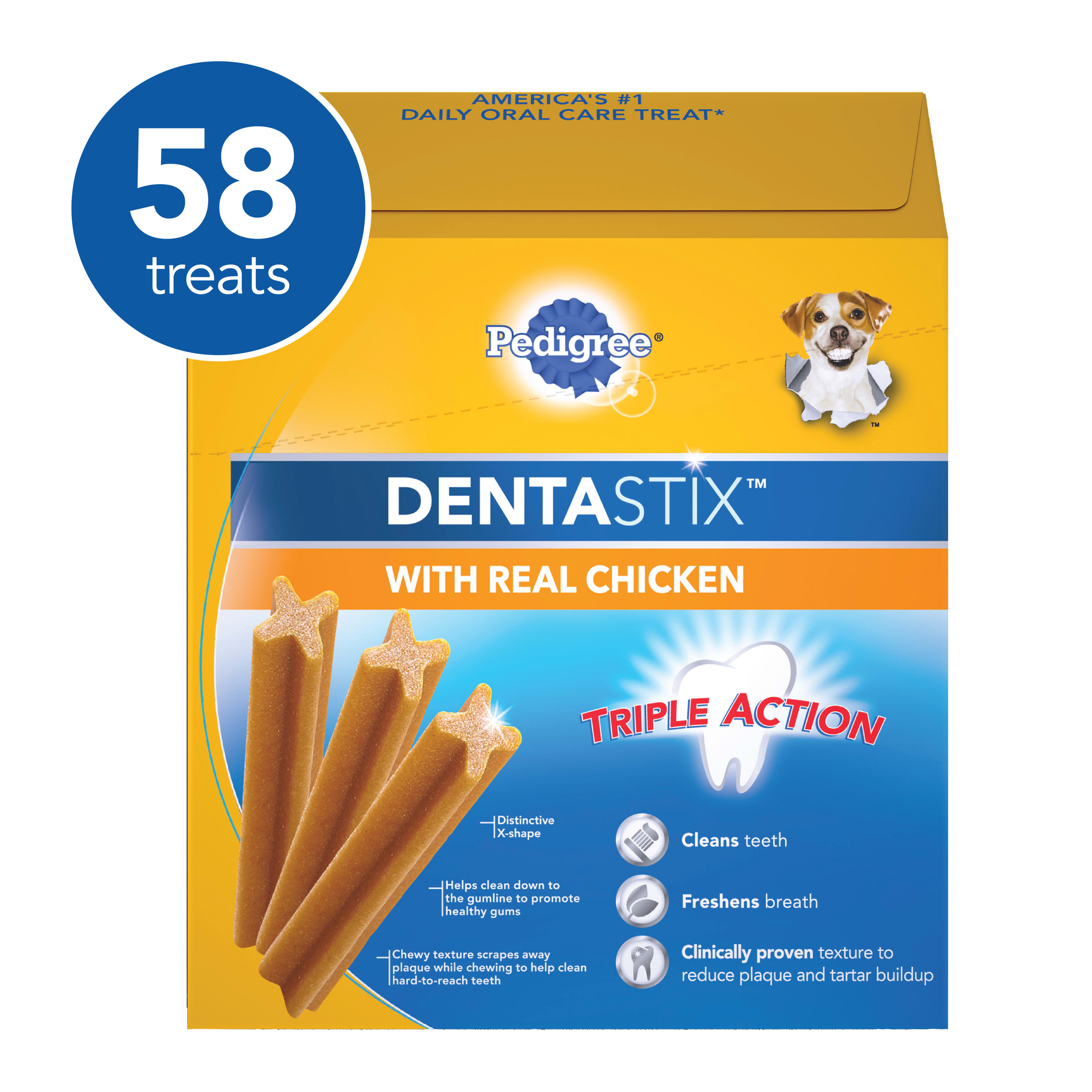 PEDIGREE DENTASTIX Toy/Small Dental Dog Treats Original, 13.97 oz. (58 Treats) - image 6 of 10