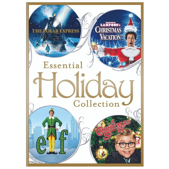 Essential Holiday 4-Film Collection (National Lampoon's Christmas Vacation / A Christmas Story / Elf / Polar Express) (DVD), Holiday, Warner Bros.