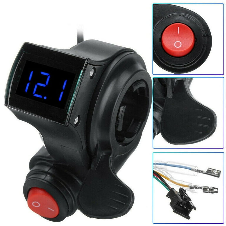 Electric Scooter LCD Display And Thumb Throttle, Pin 24V