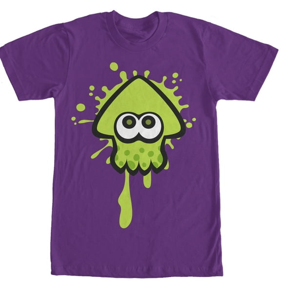 Men's Nintendo Splatoon Inkling Squid  Graphic Tee Purple Small