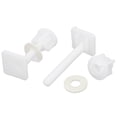 thumbnail image 1 of Tornillos de bisagra de asiento de inodoro con forma cuadrada de rosca de 8 mm, tuercas, blanco, 2 uds., 1 of 3