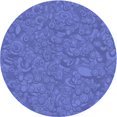 thumbnail image 1 of Ahgly Tapis Rond Lavable en Machine Intérieur Transitionnel Bleu Ciel, 3 Pieds Rond, 1 of 7