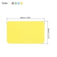 thumbnail image 2 of Unique Bargains 3.5' x 2' Blank Paper Business Cards Small Index Flash Cards Message Note Card, Assorted Color 200 Pack, 2 of 5