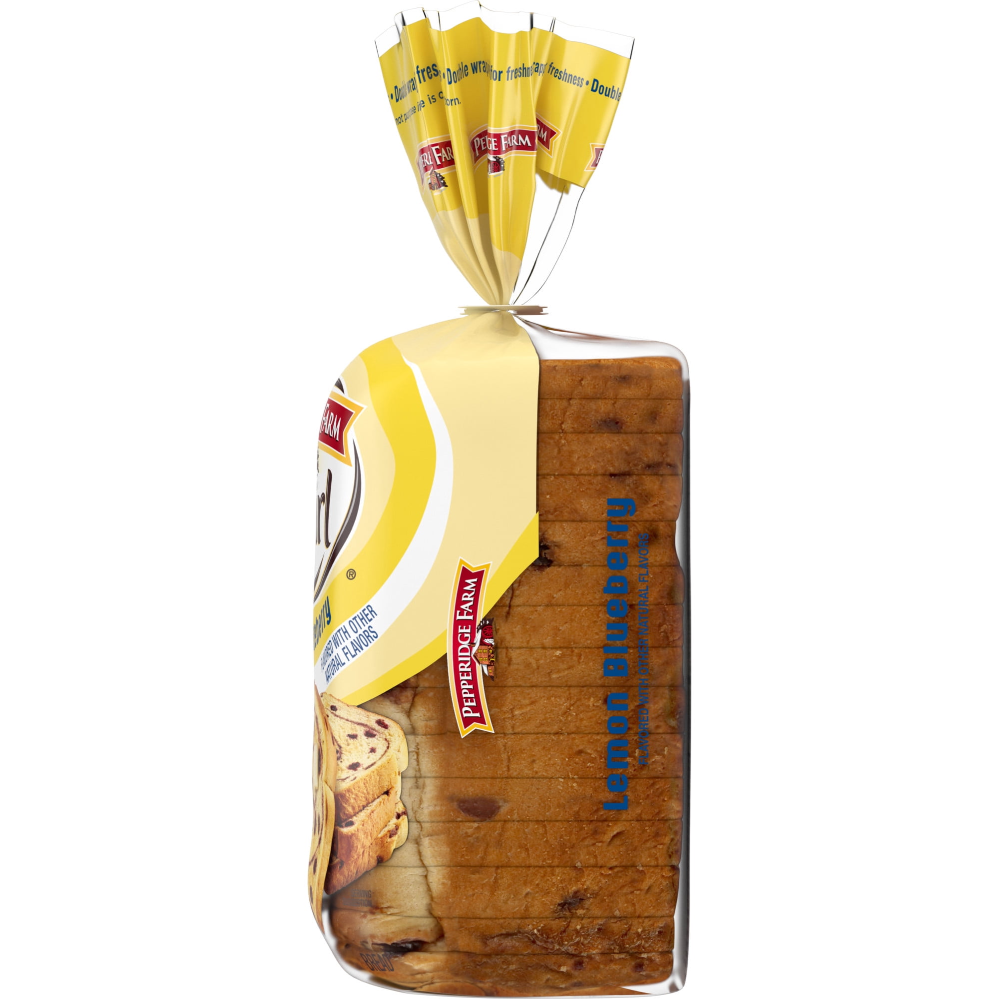 Pepperidge Farm Swirl Lemon Blueberry Flavored Breakfast Bread Bread, 14 oz Bag