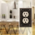 thumbnail image 2 of Amerelle 65DDB Moderne Wallplate 1 Duplex Cast Metal Bronze 1-Pack, 2 of 7
