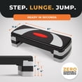 thumbnail image 4 of BalanceFrom Aerobic Step Platform Trainer with Adjustable 3-Level Risers, Black & Gray, 4 of 8