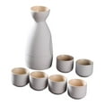 thumbnail image 2 of Juego de Sake Japonés, Juego de Tazas con 6 Tazas, Manualidades, Regalos, decoración, Bebida de Sake Tradicional para gabinete de Cocina, Restaurante, 2 of 9