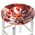 thumbnail image 6 of Cauagu Red Leaf Flame Fox Print Round Stool Covers,Seat Cushion for Round Bar Stool Chair Seat Cover for Bar Round Chair Fits for 12/13/14in Bar Stool Cushion, 6 of 7