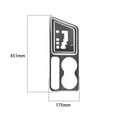 thumbnail image 3 of 4pcs Gear Shifter Panel Cover Trim Carbon Fiber Pattern Interior Modified Parts Compatible For Challenger 2008-2014, 3 of 9