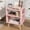 Pink, variant on Night Stand, White Kids Nightstand, Modern End Table with Open Storage, 2-Tier Nursery Bedside Table for Small Space, Living Room, Bedroom