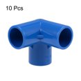 thumbnail image 3 of Unique Bargains Raccord de Tuyau en PVC à Coude 3 Voies, Qualité Mobilier, Raccords d'Angle en T de 1/2 Pouce Bleu 10 Pcs, 3 of 3