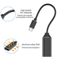 thumbnail image 4 of Adaptador USB C a HDMI, adaptador 4K tipo C a HDMI (compatible con Thunderbolt 3) con salida de audio de video para MacBook Pro 2019/2018/2017, Note 9/S9/Note 8/S8, Mate 20 y más Adepaton 2035314-1, 4 of 9