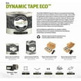 thumbnail image 2 of Dynamic Tape Eco, 2in W x 16.5in L, Grey/Black, Single Roll, 2 of 2