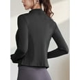 thumbnail image 4 of XCHQRTI Women's High Elasticity Yoga Jacket Quick Drying Sports Coat Stand Collar Tight Tops Slim Fit, 4 of 10