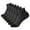 Grey, variant on 6 Pairs Men's Mesh Athletic Short Socks with Heel Tab, Color Block Striped Breathable Sports Socks for Running Training or Gym, Moisture Wicking and Cushioned White