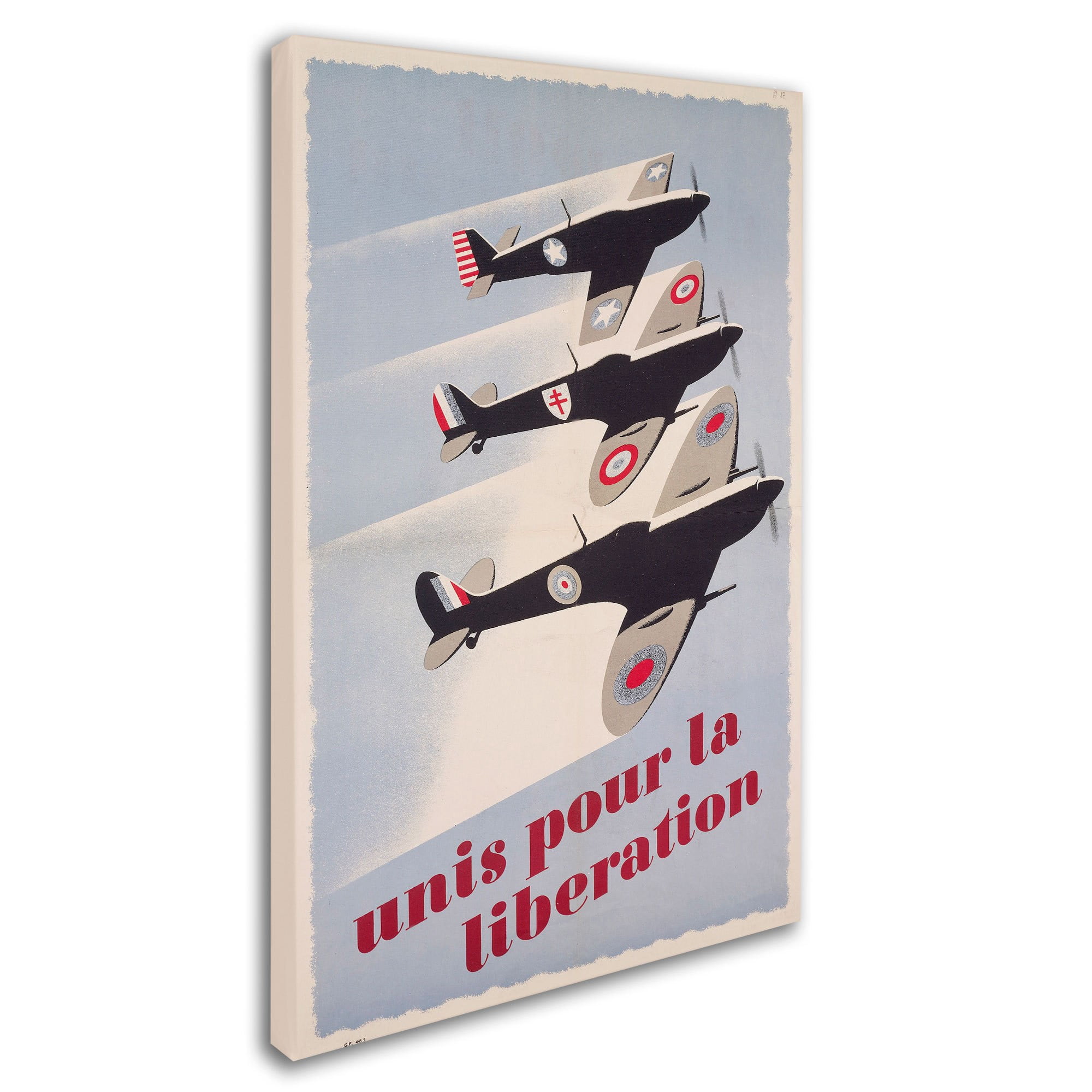 Trademark Fine Art "Propaganda Poster for Liberation" Canvas Art