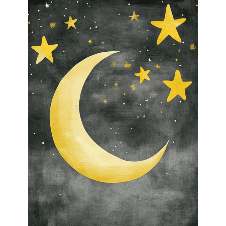 Cute Animals and Stars Watercolor Painting/Canvas Print, Suitable for Nursery Decor, Bedroom Decor, Living Room Decor, Kids Room Decor, Playroom Decor