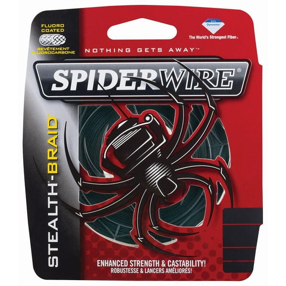 Spiderwire SCS15G-125 Stealth Braided Line 15/4lb/Dia 125 Yd Filler Spool Moss Green, Stealth Braided Line Filler Spool Moss Green