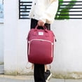 thumbnail image 5 of Diaper Bag Backpack,Multifunctional Baby Diaper Bag with Changing Station USB Charging Port Large Capacity 900D Excellent Oxford for Moms Dads,Baby Shower Gifts, 5 of 6