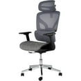 thumbnail image 1 of Ergonomic Mesh Office Chair with High Back Support, 3D Adjustable Armrests & Smooth Wheels, Breathable Desk Computer Chair for Long Hours of Work, Study, or Gaming (Grey), 1 of 7