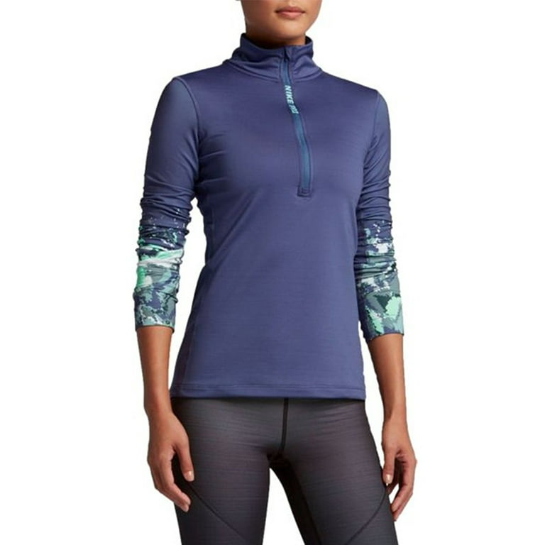 bevestig alstublieft landheer schelp NIKE Women's Pro Hyperwarm Half Zip Long Sleeve Shirt - Walmart.com