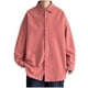 thumbnail image 2 of pstuiky manga larga para hombre, Camisa informal de moda para hombre, con botones, solapa y mangas, transpirable camisetas de hombre xxxl, 2 of 4
