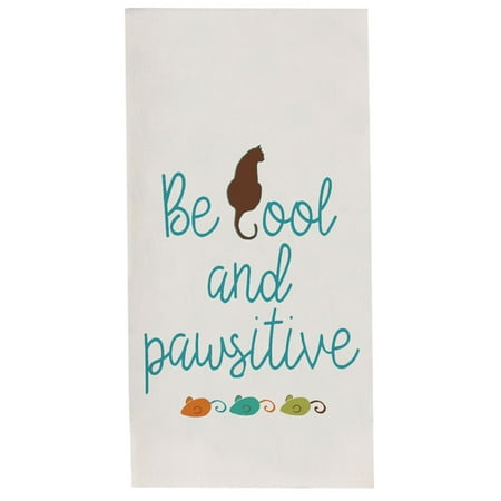 

Kay Dee Cats Life Be Cool and Pawsitive Flour Sack Kitchen Dish Towel