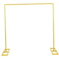thumbnail image 4 of Drezz Arche de Mariage Arche de Ballon Carrée Cadre en Fer Toile de Fond en Métal Support Réutilisable Robuste Stable Accessoires Assemblage Facile Convient pour Douche Nuptiale Cérémonie de Mariage Anniversaire 250cmx250cm, 4 of 8